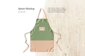 Apron Mockup In Apparel Mockups On Yellow Images Creative Store