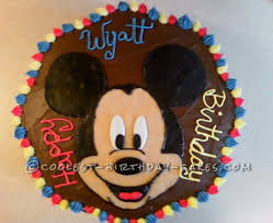 Birthday Cake For 3 Year Old Boy Coolest Mickey Cake For A 3 Year Old Boy Mickey Cakes Cool Birthday Cakes Boy Birthday Cake