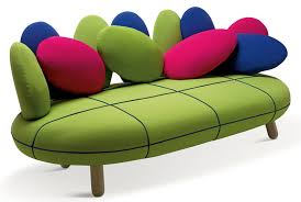 Who says pink is a girly colour! Fun And Unique Sofa Designs
