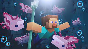 My new character in a axolotl onesie. Minecraft Axolotl Wallpapers Wallpaper Cave
