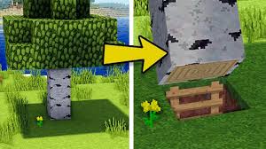 Minecraft How To Build A Survival Secret Base Tutorial Hidden House Youtube