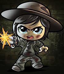 How To Draw Chibi Carl From The Walking Dead Walking Dead Art Chibi Drawings Walking Dead Drawings