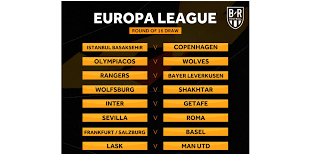 Europa league draw for the last 16 is almost upon us, with manchester united, arsenal, leicester city and rangers all hoping to be involved, after tottenham sealed their place on when is the uefa europa league round of 16 draw? Europa League Draw 2020 Schedule Of Dates For Round Of 16 Fixtures Bleacher Report Latest News Videos And Highlights