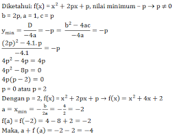 Maybe you would like to learn more about one of these? Rangkuman Contoh Soal Pembahasan Fungsi Kuadrat