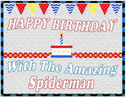 Printable Inspired By Amazing Spiderman Birthday Party Supplies