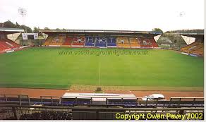 2011 panini scottish premier league stickers #434 st. Scottish Football Ground Guide Mcdiarmid Park St Johnstone Football Club