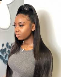 Unique Upscale On Instagram Half Up Half Down By Jade Using Our Brazilian Collection Available F Straight Hairstyles Front Lace Wigs Human Hair Hair Styles
