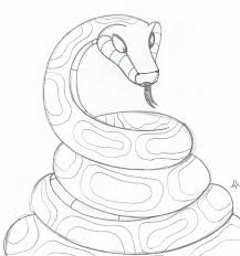 Ball python colouring pages sketch template. Images Of Cartoon Burmese Python Drawing