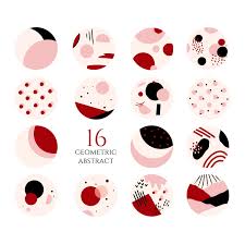 Black And Red Instagram Highlights Red Instagram Story Highlight Icons Instagram Highlight Pink Black Simple Geometric Abstract Circles Minimalist Clipar Dizajn Ikonki Vizitki Salona Abstraktnoe
