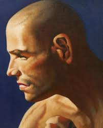 Sold at Auction: John Woodrow Kelley, John Woodrow Kelley O/C Painting of a  Greek Boxer
