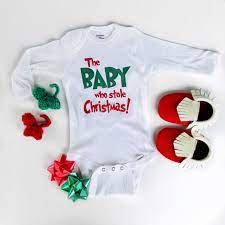 Check spelling or type a new query. The Baby Who Stole Christmas Baby Onesie First Christmas Outfit Baby Christmas Shirt Baby Christmas Outfit Baby Girl Christmas Outfit