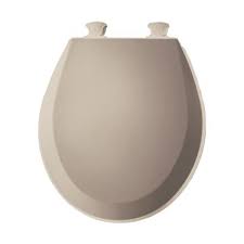 It will fit on a normal 12″ rough, and is supplied less seat. Bemis Round Molded Wood Fawn Beige Toilet Seat Rona
