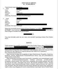 Contoh surat kuasa pengacara untuk kepengurusan hukum contoh surat kuasa pengambilan uang di bank bni, mandiri, bca, bri 7 Contoh Surat Kuasa Beserta Jenis Dan Cara Membuatnya