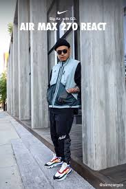 Introducing Air Max 270 React A New Take On Big Air That Keeps You Moving Forward With Comfy React Cushionin In 2020 Mens Fashion Week Street Style Air Max 270 Air Max