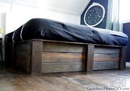 However, it may take a little longer to finish. Build Your Own Platform Bed Frame Diy Grandmas House Diy