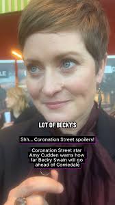 Becky Swain is one of those fantastic camp villains that we love to hate,  especially after her treatment of Carla Connor!, Thankfully, actress Amy  Cudden is much nicer than her cobbles counterpart, ...