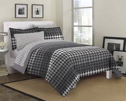 Black And White Twin Bedding Boy Pin On Houndstooth Crazy