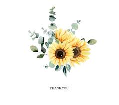 Eucalyptus With Sunflower Clipart Greenery Watercolor Etsy In 2020 Sunflower Clipart Sunflower Art Watercolor Bouquet