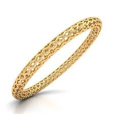 Zigzag Gold Bangle 15 Gram Gold Bangles Designs Gold Bangles Gold Bangles Design Bangles