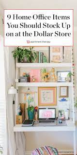 9 Practical And Stylish Home Office Items You Should Stock Up On At The Dollar Store Office Items Diy Office Decor Home Office