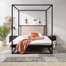Ein Himmelbett Mit Kopfteil Molis 160x200 In 2020 Himmelbett Bett Fruhstuck Im Bett