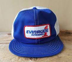 Vintage 80s Evinrude Outboards 1 Mesh Trucker Hat Snapback Victory Cap Canada Ebay Mesh Trucker Hat Hats Snapback Trucker Hat