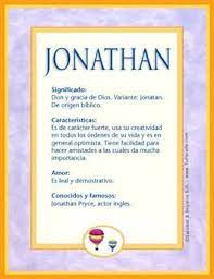 Nombre Jonathan Significados De Los Nombres Nombres De Hombres Jonathan Significado