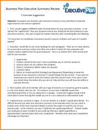 Business Plan Executive Summary Review Executive Summary Template Executive Summary Business Plan Template