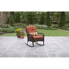 better homes gardens azalea ridge outdoor rocking chair orange walmart com outdoor rocking chairs rocking chair porch clearance patio furniture
