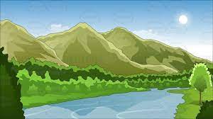 Mountains And River Background Landscape Background Background Landscape
