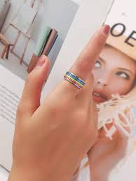 Pride Spinner Ring: Stainless Steel LGBTQ+ Anxiety Fidget Ring