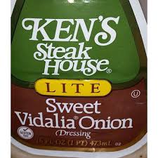 Add to online shopping list or grocery cart for hannaford to go. Search Results For Ken S Steak House Ken S Light Options Sweet Vidalia Onion Vinaigrette Dressing