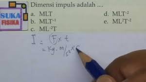 Dimensi hambatan listrik materi matematika smp kelas 7 vii semester genap. Dimensi Soal Impuls Fisika Sma Youtube