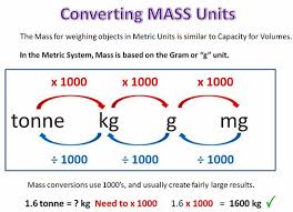 Metric Conversion Thirteen Mass Converting Metric Units