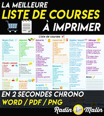 Liste De Courses Gratuite A Imprimer En 2 Secondes Chrono Radin Malin Blog Liste De Courses Gagner De L Argent Radin Malin