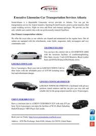 Providing consistently superior atlanta limo service experience. Calameo Executive Limousine Car Transportation Services Atlanta