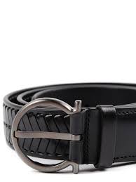 Belts Salvatore Ferragamo Criss Cross Leather Belt 679768001672647nero