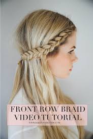 So for the second step you want to comb all of the hair backwards and then take a small section in. Front Row Braid Tutorial Barefoot Blonde By Amber Fillerup Clark