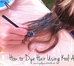 how to dye hair using kool aid a