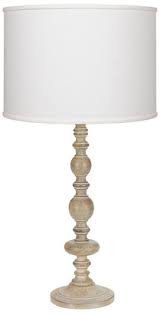 The ballard table lamp features a cylindrical white marble base supporting a brushed steel body, topped by a white paris linen drum shade. Carved Wood Lamp Shop The World S Largest Collection Of Fashion Shopstyle