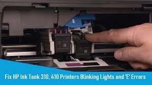 Drivers to easily install printer and scanner. Fix Hp Ink Tank 310 410 Printers Blinking Lights And E Errors
