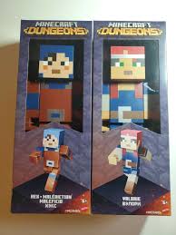 In this authentic replica, she wears her iconic guard's armor and holds either a sword or a pickaxe . New Mojang Minecraft Dungeons Hex Valorie And 50 Similar Items