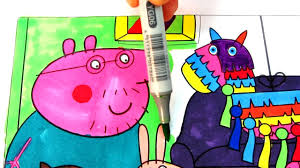 Free printable suzy sheep coloring page in vector format, easy to print from any device and automatically fit any paper size. Peppa Pig Daddy Pig Suzy Sheep Rebecca Rabbit And Other Friends Coloring Pages With Markers Video Dailymotion