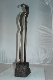 H 95 x l 128 x d 58 cm total dimensions of the installation : Orren Ellis Kamaya Male Female Abstract Statue Wayfair