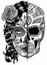 Coloriage Crane Mexicain Page 2 Tatouage Tete Mexicaine Tatouage Crane Mexicain Et Tatouage Elephant