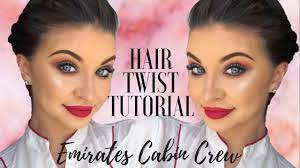 Flight attendants' beauty secrets are not anything that is out of the world. Emirates Cabin Crew Hair Twist Tutorial Youtube