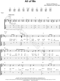 Print And Download John Legend All Of Me Easy Guitar Tab Includes Easy Guitar Tab For Guitar Range E Guitar Tabs Guitar Tabs For Beginners Guitar Tabs Songs