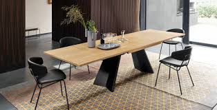 Extending Dining Table With Structural Base Calligaris Expandable Dining Table Dining Room Table Dining Table