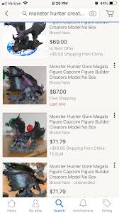 Monster hunter gore magala figure. Buyers Beware There S A Bunch Of Gore Magala Creator Models For Sale On Ebay But They Re All Fake Replicas Made From A Factory In China They All Say They Are From Different