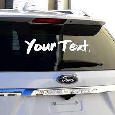 Vinyl lettering for all business needs. Custom Text Custom Vinyl Stickers Decals Vinyl Sickness